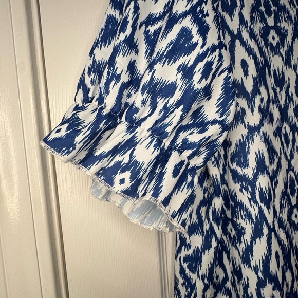 5/$25 Emery Rose Blue and White Patterned Dress Sixe XL- Worn once - Picture 3 of 8